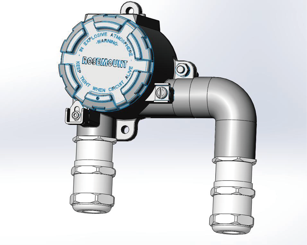 防爆90度转接在仪表装配应用